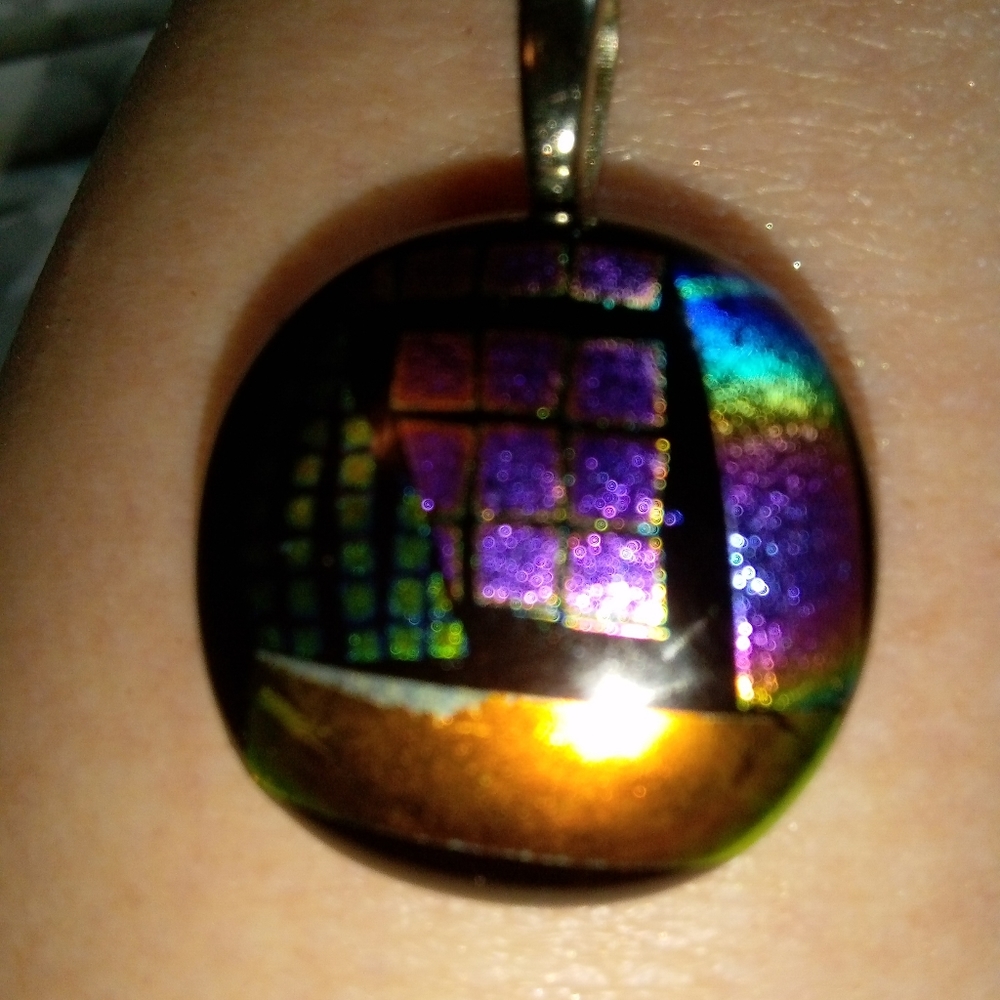 Vintage Bright Pendant with Silver